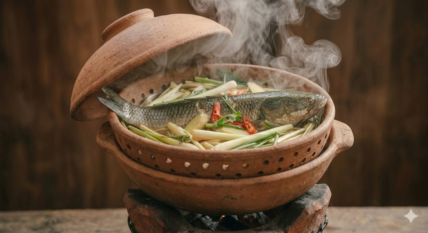 cá hấp xả ok